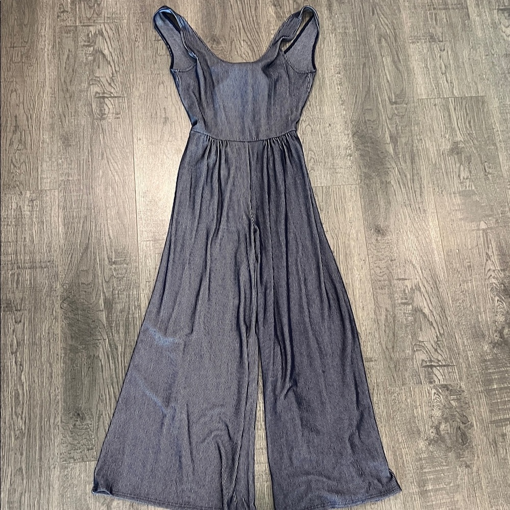 O’Neill navy striped jumpsuit